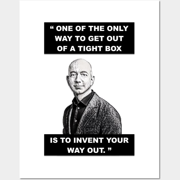 Amazon Jeff Bezos Quote Wall Art by troydo42